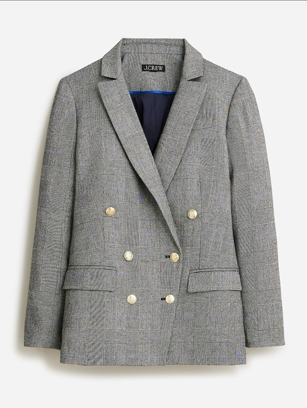 J. Crew Brynn Plaid English Wool Blazer Sz 8